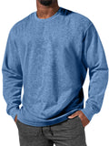 Men's Simple Everyday Comfortable Round Neck Long Sleeve T-shirt