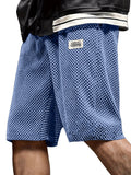 Men's Retro Casual Embroidered Logo Corduroy Shorts