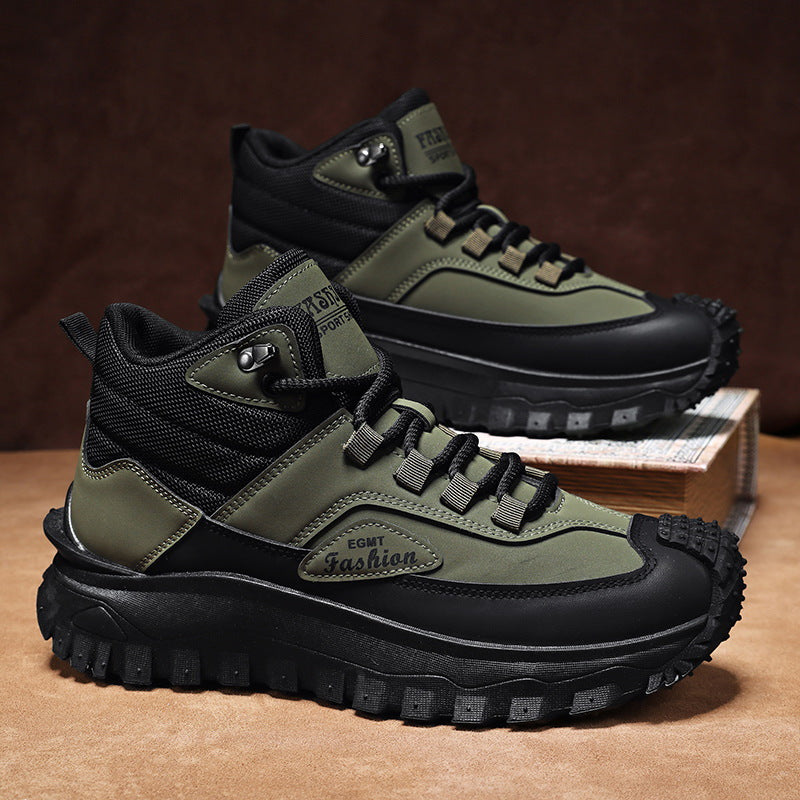 Men’s Work Hiking Boots – Waterproof, Non-Slip, Puncture and Smash Resistant, Wide Toe, Arch Support – Ideal for Daily Wear and Outdoor Adventures