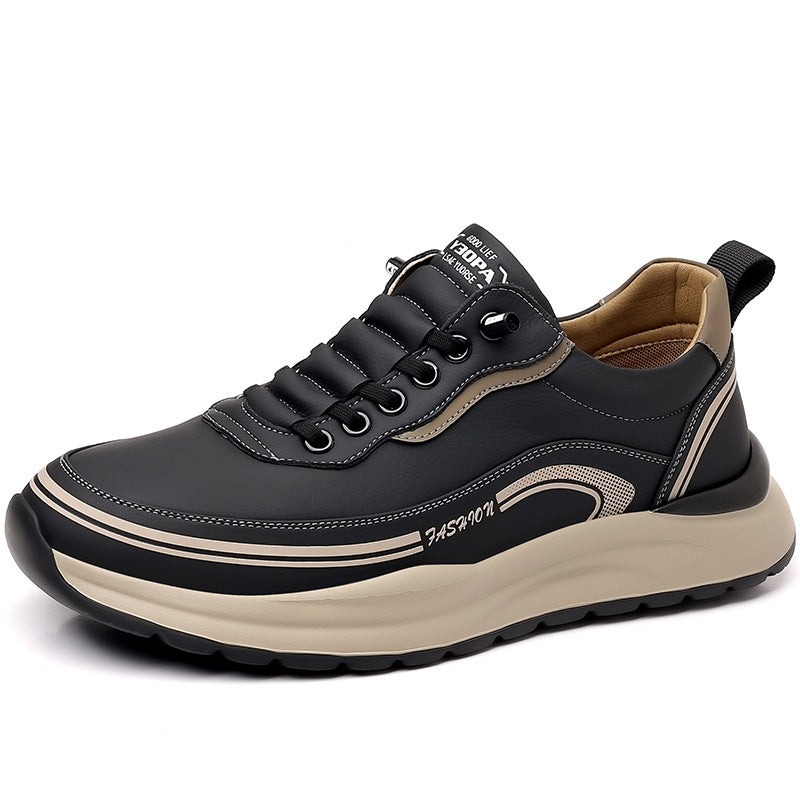 Men’s Orthopaedic Leather Slip-On Shoes – Lightweight Comfort Everyday Wear